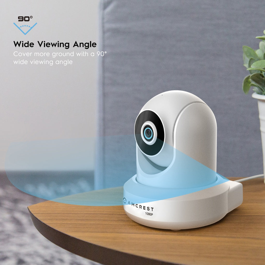 Amcrest Refurbished 4MP ProHD Indoor WiFi IP Camera Pan/Tilt White REP-IP4M-1041W