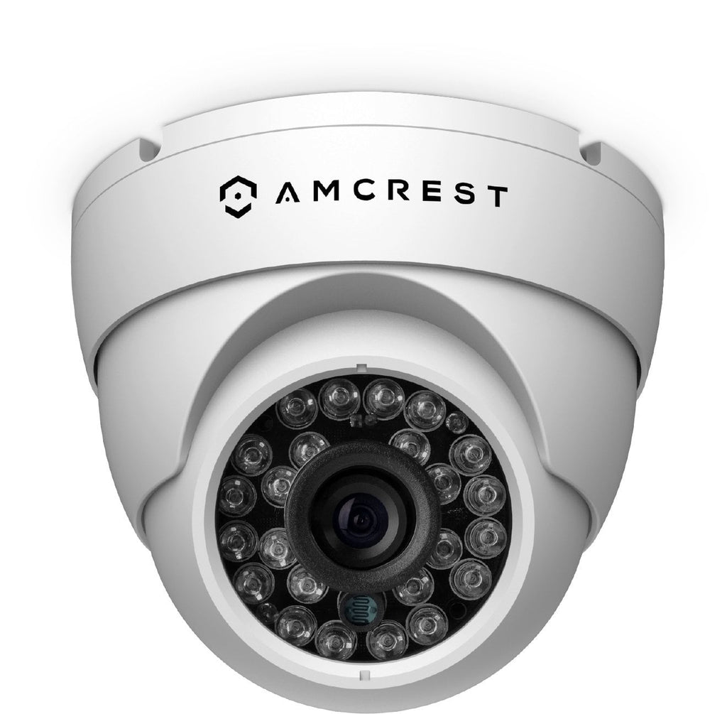 Amcrest ProHD Outdoor 1080P POE Dome IP Security Camera - IP67 Weatherproof, 1080P (1920 TVL), IP2M-844E (White)