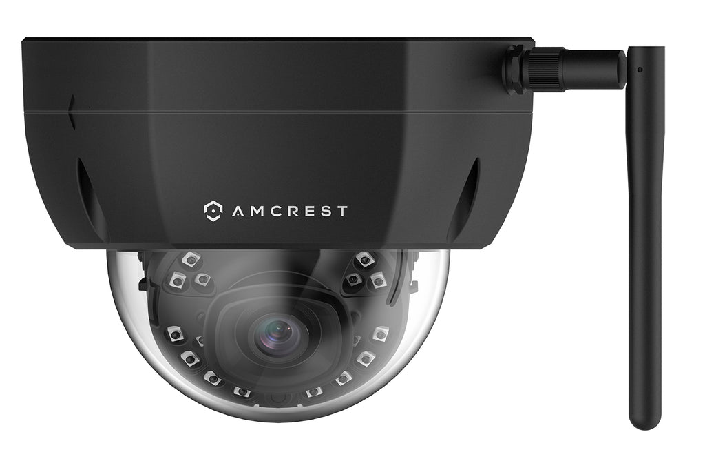 Amcrest ProHD Outdoor 2 Megapixel WiFi Wireless Vandal Dome IP Security Camera - IP67 Weatherproof, MicroSD Storage, 2MP (1920 TVL), IP2M-851B (Black)