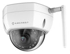 Amcrest ProHD Outdoor 2 Megapixel WiFi Wireless Vandal Dome IP Security Camera - IP67 Weatherproof, 2MP (1920 TVL), MicroSD Storage, IP2M-851W (White)