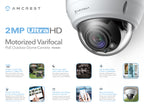 Amcrest ProHD 5X Optical Zoom Outdoor PoE IP Camera Dome, 1080P (1920TVL) 2MP, 164ft Night Vision, Motorized Varifocal Lens 2.7-13.5mm, White (IP2M-856EW)