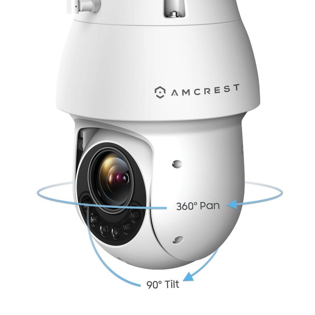 Amcrest WiFi Outdoor PTZ IP Camera, Wireless Pan Tilt Zoom (25x Optical) Security Camera, Dual-Band 2.4ghz/5ghz, Starvis Low Light, 328ft Night Vision, IP66 Weatherproof, 1080P 2-Megapixel, IP2M-858W