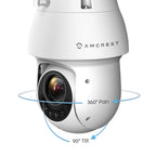 Amcrest WiFi Outdoor PTZ IP Camera, Wireless Pan Tilt Zoom (25x Optical) Security Camera, Dual-Band 2.4ghz/5ghz, Starvis Low Light, 328ft Night Vision, IP66 Weatherproof, 1080P 2-Megapixel, IP2M-858W