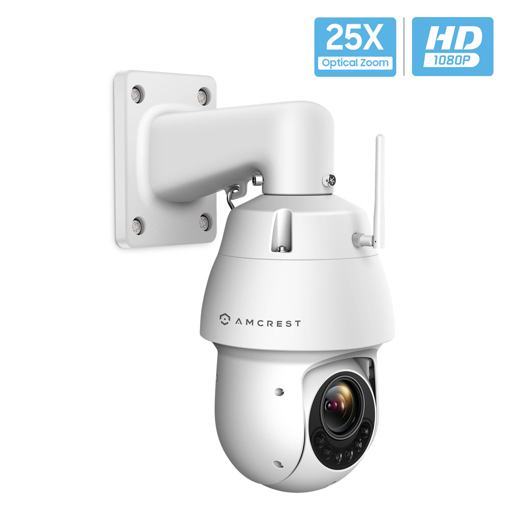 Amcrest WiFi Outdoor PTZ IP Camera, Wireless Pan Tilt Zoom (25x Optical) Security Camera, Dual-Band 2.4ghz/5ghz, Starvis Low Light, 328ft Night Vision, IP66 Weatherproof, 1080P 2-Megapixel, IP2M-858W