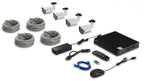 Qcam 2-Megapixel (1920 x 1080) 8Ch Network POE Video Security System (NVR Kit) - Four 2MP POE Weatherproof Bullet IP Cameras, 65ft Night Vision, Pre-Installed 2TB HDD, High Resolution 1920TVL @ 25fps, QR Code Smartphone Access and More