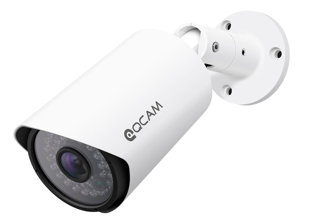 Qcam 2-Megapixel (1920 x 1080) 8Ch Network POE Video Security System (NVR Kit) - Four 2MP POE Weatherproof Bullet IP Cameras, 65ft Night Vision, Pre-Installed 2TB HDD, High Resolution 1920TVL @ 25fps, QR Code Smartphone Access and More
