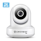 Amcrest 3MP Security Camera System w/ 4K 8CH NVR, (4) x 3-Megapixel Dome WiFi IP Cameras, Pan/Tilt Surveillance, Dualband 5ghz / 2.4ghz, Two-Way Audio, NV2108-IP3M-941W4 (White)