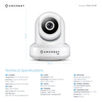 Amcrest 3MP Security Camera System w/ 4K 8CH NVR, (4) x 3-Megapixel Dome WiFi IP Cameras, Pan/Tilt Surveillance, Dualband 5ghz / 2.4ghz, Two-Way Audio, NV2108-IP3M-941W4 (White)