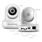 Amcrest 3MP Security Camera System w/ 4K 8CH NVR, (4) x 3-Megapixel Dome WiFi IP Cameras, Pan/Tilt Surveillance, Dualband 5ghz / 2.4ghz, Two-Way Audio, NV2108-IP3M-941W4 (White)