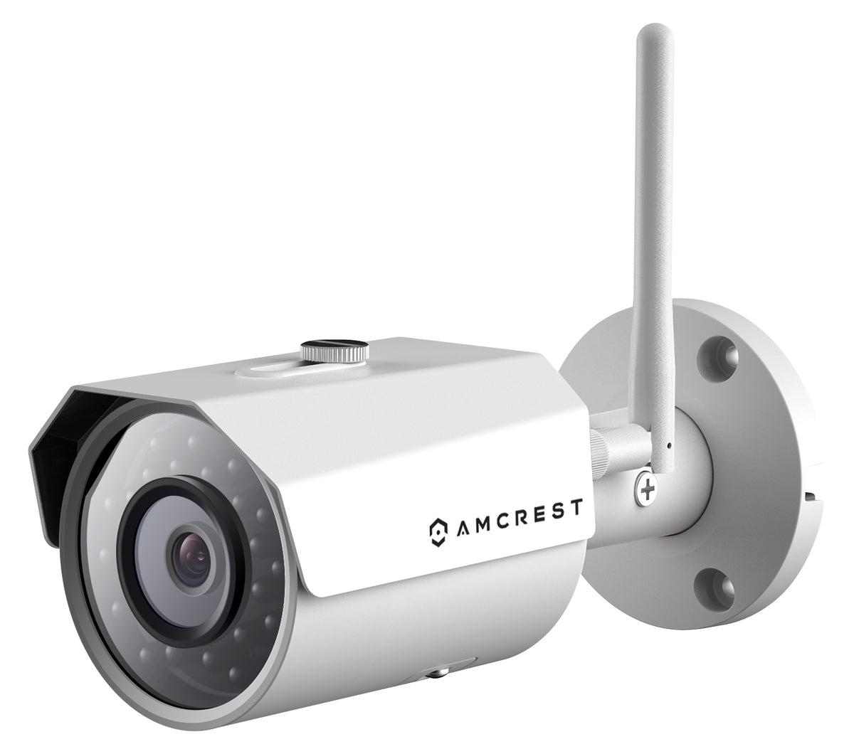 Amcrest 2K 3MP Wireless Outdoor Security Camera ProHD 1080P / 1296P (2304TVL) Bullet IP WiFi Outdoor Camera - Full HD 1080P @ 30fps and 1296P @ 20fps, IP67, 98ft Night Vision, MicroSD Storage, REP-IP3M-943W (White) (Certified Refurbished)