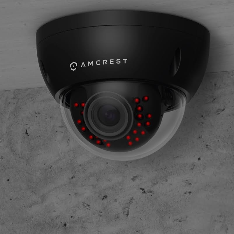 Amcrest ProHD Outdoor 1.3 Megapixel Wi-Fi  Vandal Dome IP Security Camera - IP67 Weatherproof, IK10 Vandal-Proof, 1.3MP (1280x960 TVL), IPM-751B (Black)