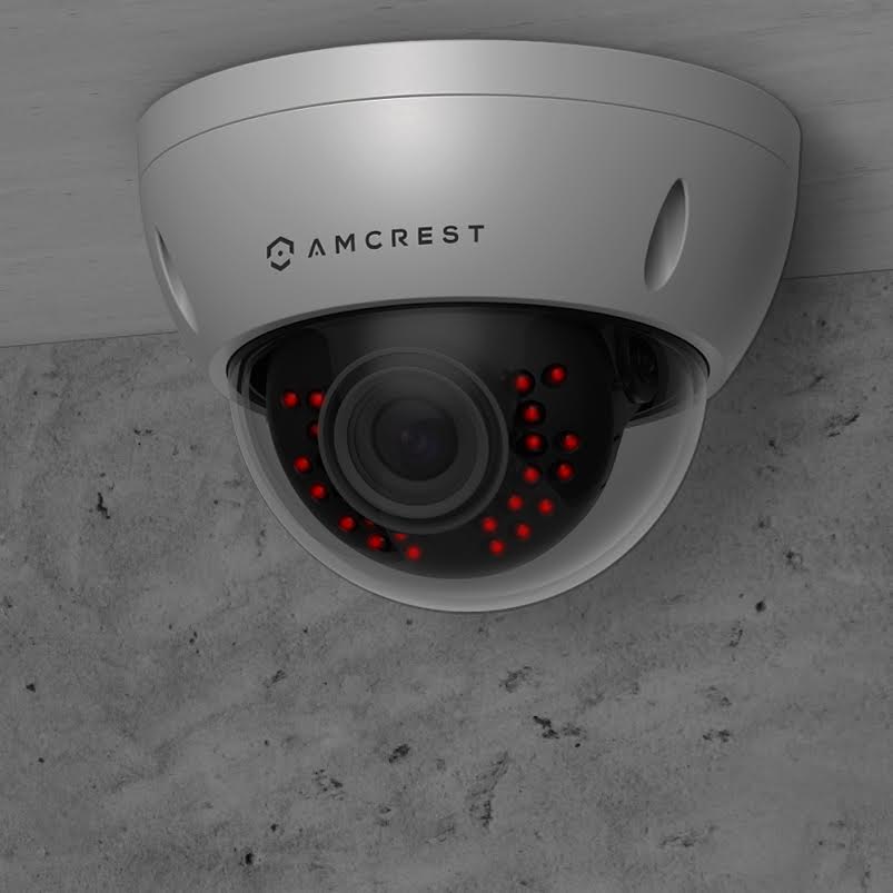 Amcrest ProHD Outdoor 1.3 Megapixel Wi-Fi Vandal Dome IP Security Camera - IP67 Weatherproof, IK10 Vandal-Proof, MicroSD Storage, 1.3MP (1280x960 TVL), IPM-751W (White)