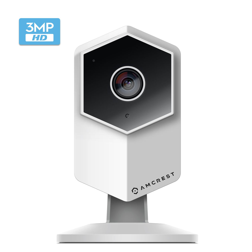 Amcrest UltraHD Shield 2K Dual-Band WiFi Video Security IP Camera w/ Two-Way Audio, MicroSD Recording, Super Wide 140° Viewing Angle, Full HD 3MP(2304×1296) @ 20FPS and Night Vision IP3M-HX2 (White)