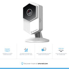 Amcrest UltraHD Shield 2K Dual-Band WiFi Video Security IP Camera w/ Two-Way Audio, MicroSD Recording, Super Wide 140° Viewing Angle, Full HD 3MP(2304×1296) @ 20FPS and Night Vision IP3M-HX2 (White)