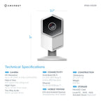 Amcrest UltraHD Shield 2K Dual-Band WiFi Video Security IP Camera w/ Two-Way Audio, MicroSD Recording, Super Wide 140° Viewing Angle, Full HD 3MP(2304×1296) @ 20FPS and Night Vision IP3M-HX2 (White)