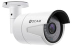 Qcam 3-Megapixel (2048 x 1536) POE Weatherproof IP67 Bullet IP Camera with Super High Resolution 2048TVL @ 25fps, Night Vision up to 65ft, 70° Viewing Angle, and More