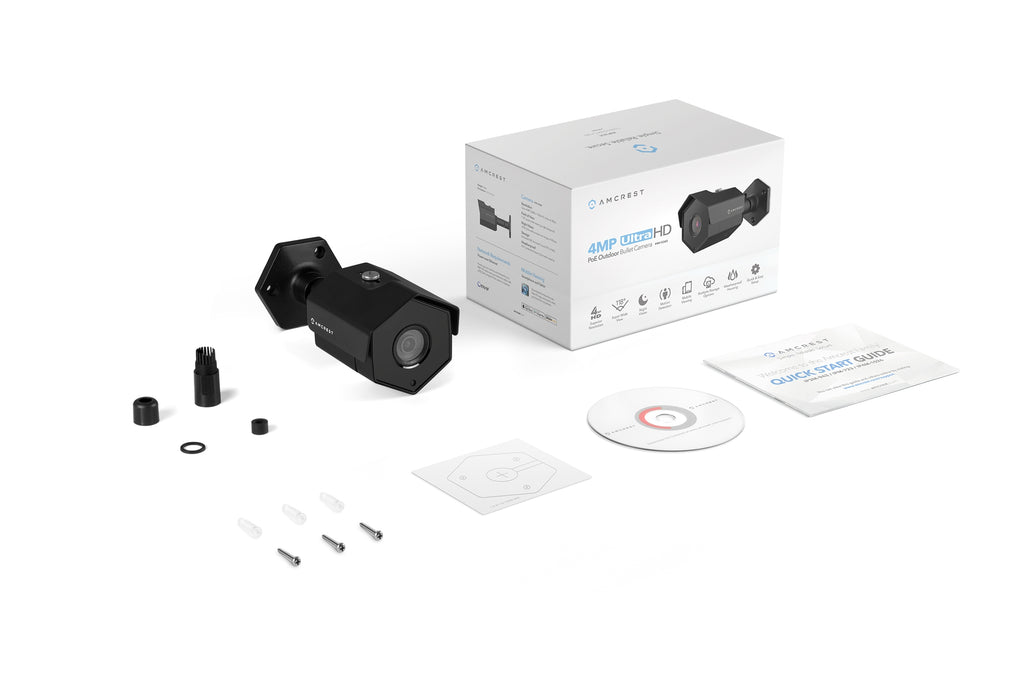Amcrest ProHD Outdoor 4 Megapixel POE Bullet IP Security Camera - IP67 Weatherproof, 4MP (2688 TVL), REP-IP4M-1026E (Black) (Certified Refurbished)