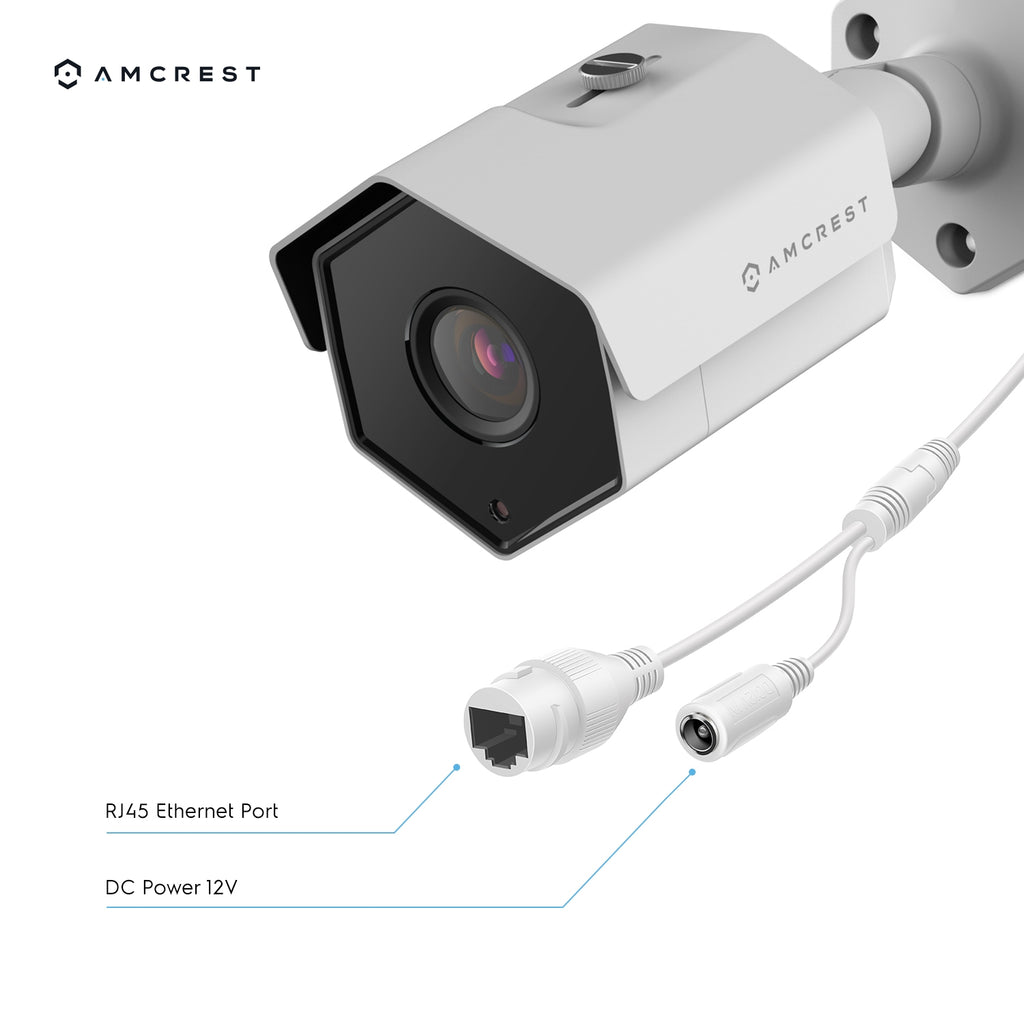 Amcrest ProHD Outdoor 4 Megapixel POE Bullet IP Security Camera - IP67 Weatherproof, 4MP (2688 TVL), REP-IP4M-1026E (White) (Certified Refurbished)
