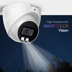 Amcrest 4MP PoE Turret Camera NightColor Built-in Mic IP4M-1048EW-AI