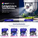 Amcrest 4MP Outdoor PTZ POE+ IP Camera PTZ Optical 25x IP4M-1093EW-AI-V2
