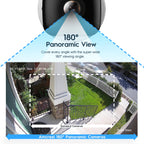 Amcrest 4MP Panoramic AI IP PoE Camera 180° FOV IP4M-PB181EW-AI