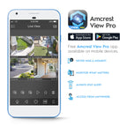 Amcrest Dual-Lens 8K (16MP) Outdoor Security POE Camera, 2 x 4K Lenses PoE AI Turret IP Camera, 131ft Night Color, Human/Vehicle Detection, Panoramic 180° FOV, 2 x 4K@25fps IP8M-FCT2999EW-AI (White)