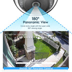 Amcrest 4MP Panoramic AI IP PoE Camera 180° FOV IP4M-PD183EW-AI