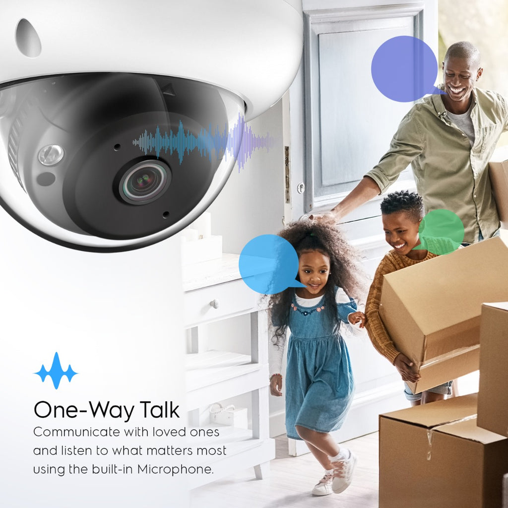 Amcrest 4MP Panoramic AI IP PoE Camera 180° FOV IP4M-PD183EW-AI