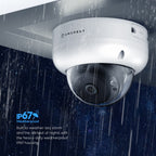 Amcrest 4MP Panoramic AI IP PoE Camera 180° FOV IP4M-PD183EW-AI