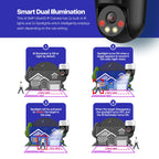 Amcrest 5MP UltraHD Mini AI Outdoor IP PoE Camera, Security IP Camera with Two-Way Audio, 98ft Full Color Night Vision, Remote Viewing, 5-Megapixel, Wide 104.8° FOV, IP5M-1190EW (White)
