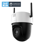 Amcrest 5MP UltraHD Mini Outdoor WiFi Camera, Security IP Camera with Manual Pan/Tilt, Two-Way Audio, Full Color Night Vision, Remote Viewing, 5-Megapixel, Wide 106° FOV,  IP5M-1190W (White)