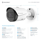 Amcrest 5MP Security System 8CH PoE NVR 4x 5MP Bullet PoE Cameras 2TB