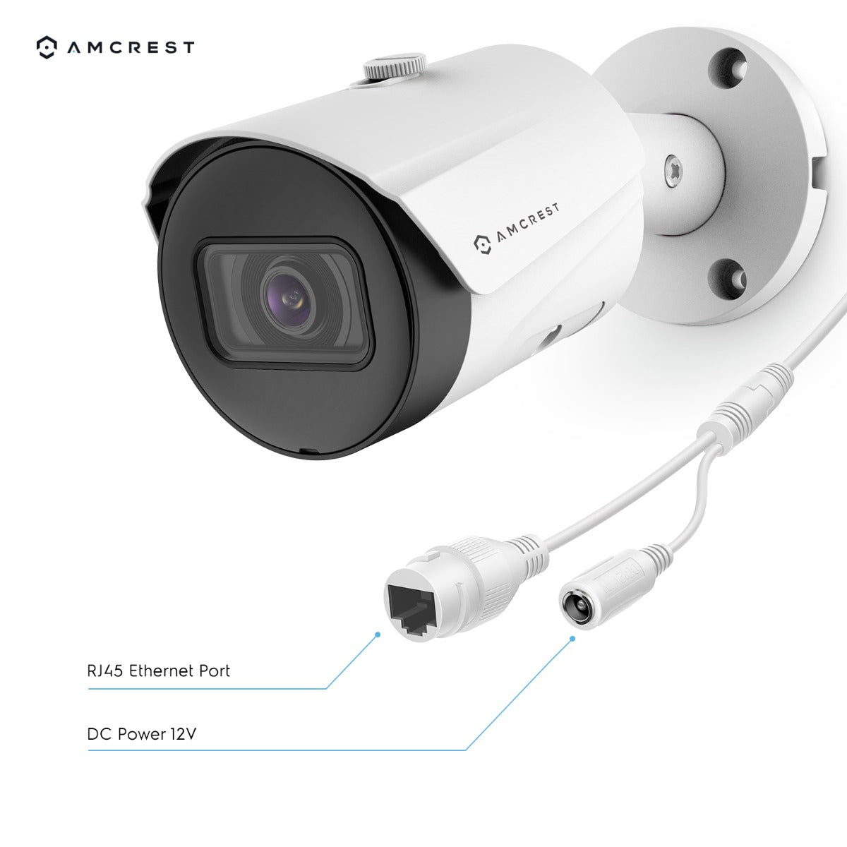 Amcrest 5MP Security System 8CH PoE NVR 4x 5MP Bullet PoE Cameras 2TB
