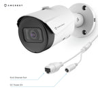 Amcrest Refurbished 5MP PoE Bullet Security Camera REP-IP5M-B1186EW-28MM (White)