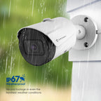 Amcrest 5MP Security System 8CH PoE NVR 4x 5MP Bullet PoE Cameras 2TB
