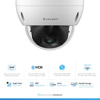 Amcrest 5MP System 16CH 8-Port PoE NVR 8x 5MP Dome PoE IP Cam 3TB HDD
