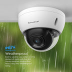 Amcrest 5MP Security System 8CH PoE NVR 4x 5MP Dome PoE Cameras 2TB