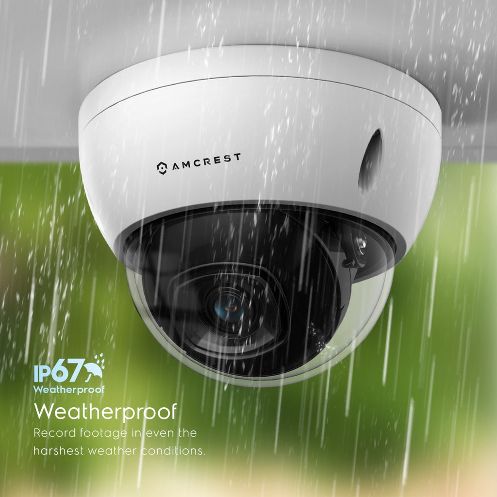 Amcrest 5MP System 16CH 8-Port PoE NVR 8x 5MP Dome PoE IP Cam 3TB HDD