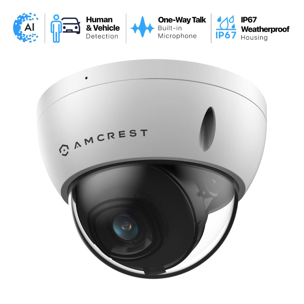 Amcrest 5MP Outdoor Security Dome IP PoE Camera IP5M-D1188EW-AI-V3
