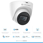 Amcrest 5MP System 16CH 8-Port PoE NVR 8x 5MP Turret IP PoE Cam 3TB