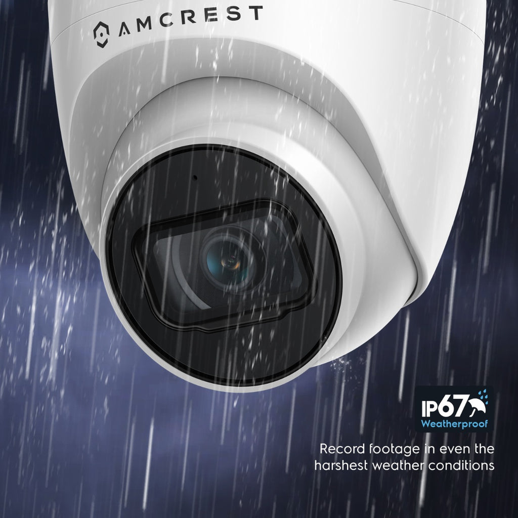 Amcrest 5MP System 16CH 8-Port PoE NVR 8x 5MP Turret IP PoE Cam 3TB