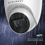 Amcrest 5MP System 16CH 8-Port PoE NVR 8x 5MP Turret IP PoE Cam 3TB