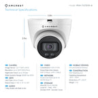 Amcrest 5MP Outdoor Night Color AI Turret PoE Camera, IP5M-T1273EW-AI