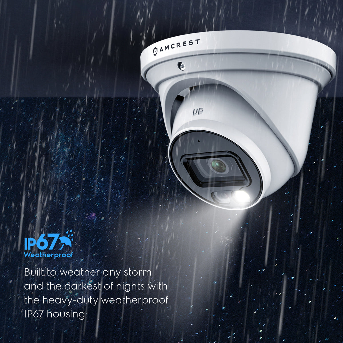 Amcrest 5MP AI IP PoE Turret Cam IP5M-T1277EW-AI (White)