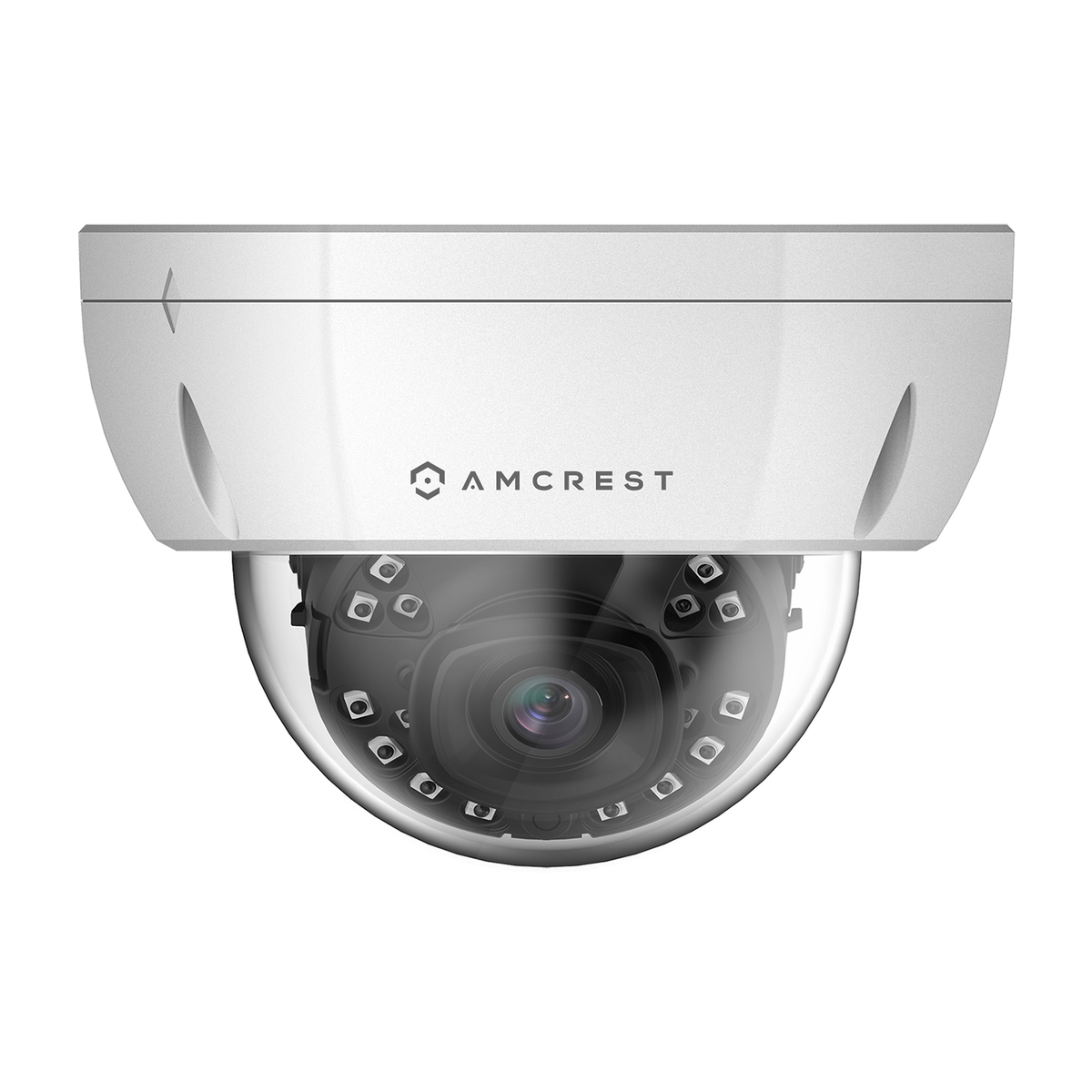 Amcrest Refurb 4K Dome IP PoE Camera White IP67 IK10 REP-IP8M-2493EW