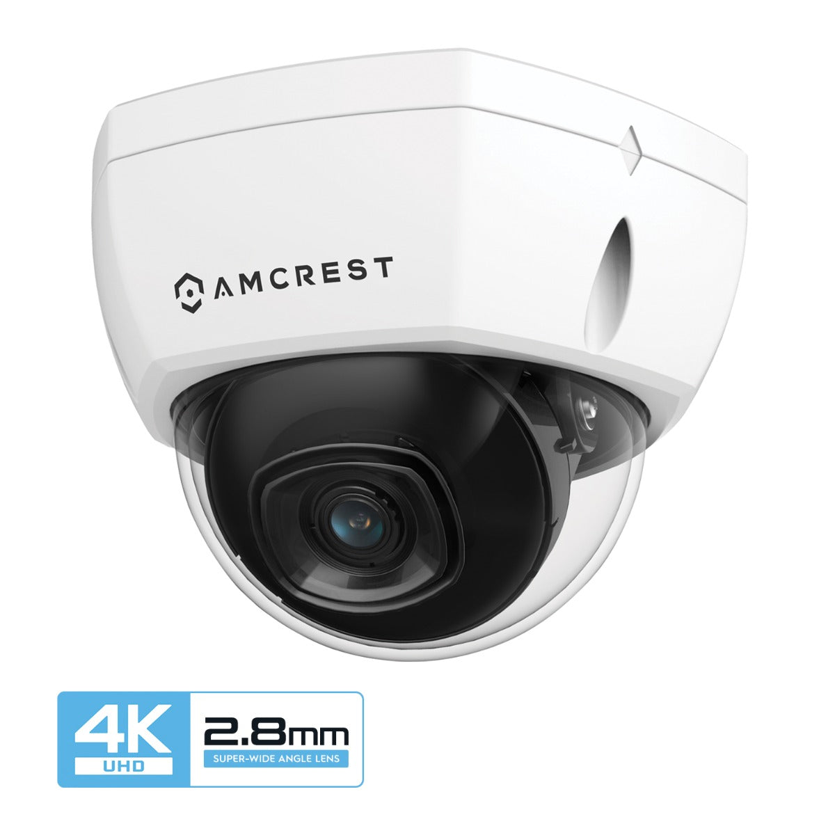 Amcrest 4K Security Camera System w/ 4K (8MP) 16CH NVR, (8) x 4K (8-Megapixel) IP67 Weatherproof Metal Dome POE IP Cameras (3840x2160), 2.8mm Wide Angle Lens, 4TB Hard Drive, NV4116E-IP8M-2493EW8-4TB (White)
