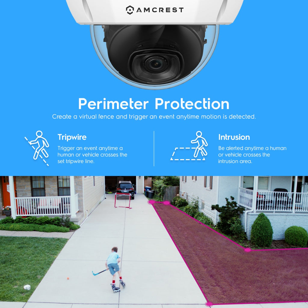 Amcrest 4K Security Camera System 8CH NVR 4x 4K Dome POE IP Cam 2TB