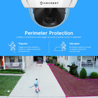 Amcrest 4K Security Camera System 8CH NVR 4x 4K Dome POE IP Cam 2TB