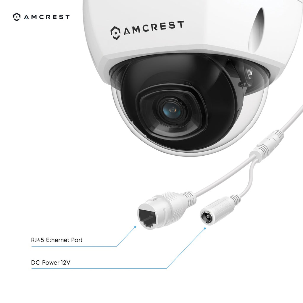 Amcrest 4K Security Camera System 8CH PoE NVR 4x 4K IP PoE Dome Cam