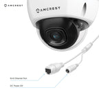 Amcrest 4K Security Camera System 8CH PoE NVR 4x 4K IP PoE Dome Cam